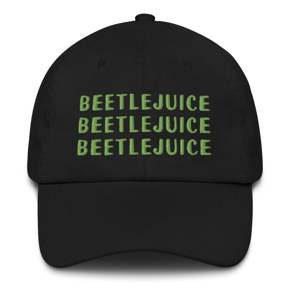 Beetlejuice Three Times Embroidered Dad Hat