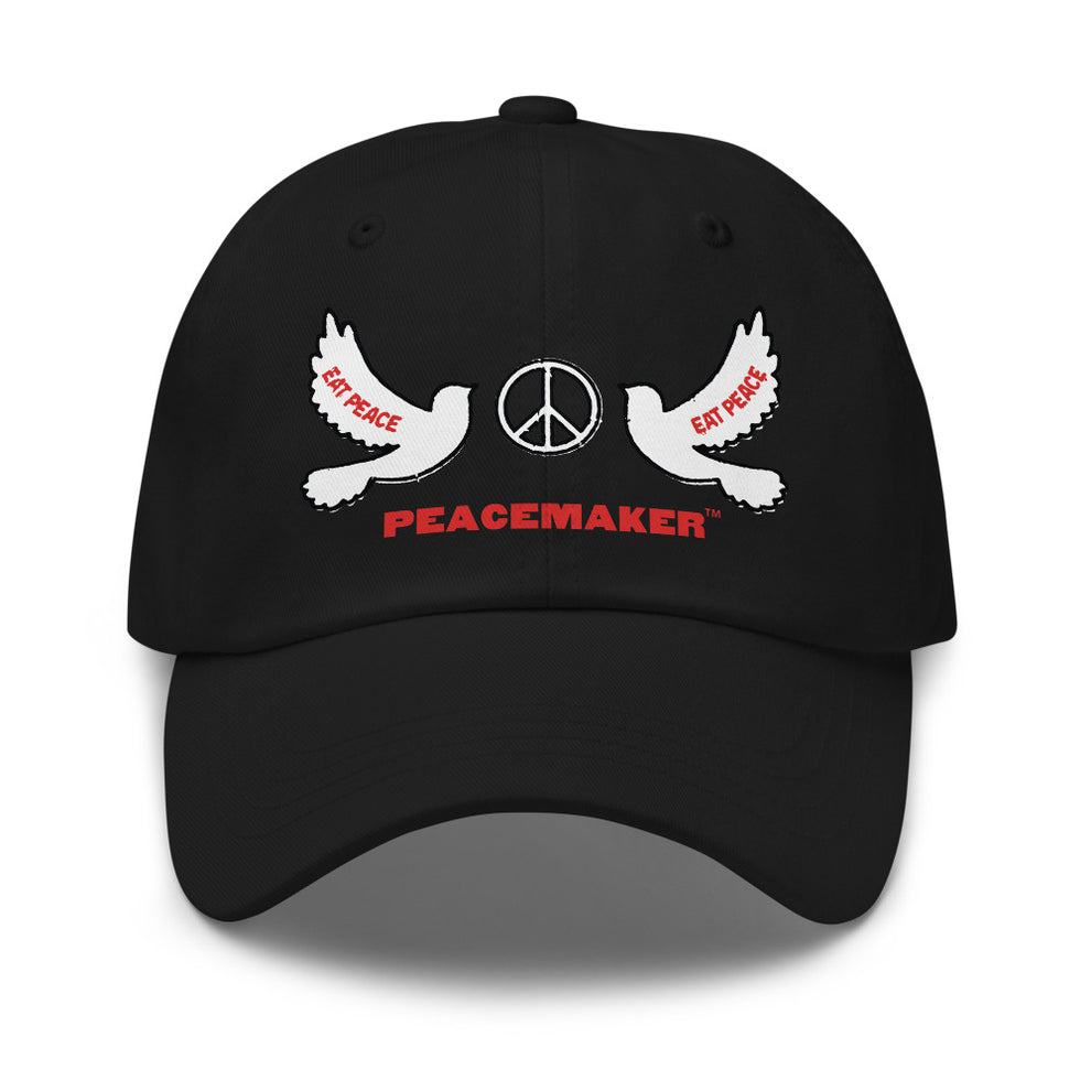 PEACEMAKER Eat Peace Dad Hat Black