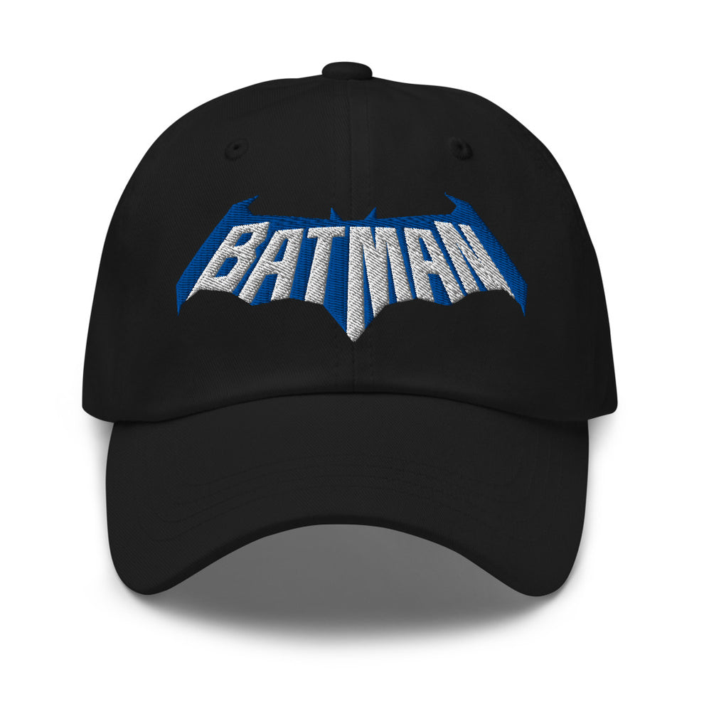BATMAN #1 Comic Logo Embroidered Dad Hat Black