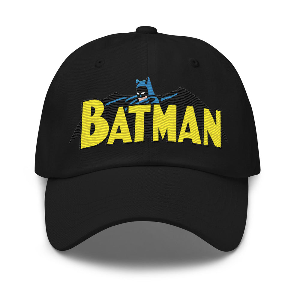 Batman Bromze Age Logo Embroidered Dad Hat Black