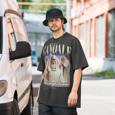 The Lord of the Rings Gandalf Oversized Faded T-shirt