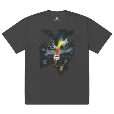 Superman The Movie Clouds Oversized Faded T-Shirt