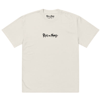 Rick and Morty Portal Fall Oversized Faded T-Shirt