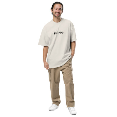 Rick and Morty Portal Fall Oversized Faded T-Shirt