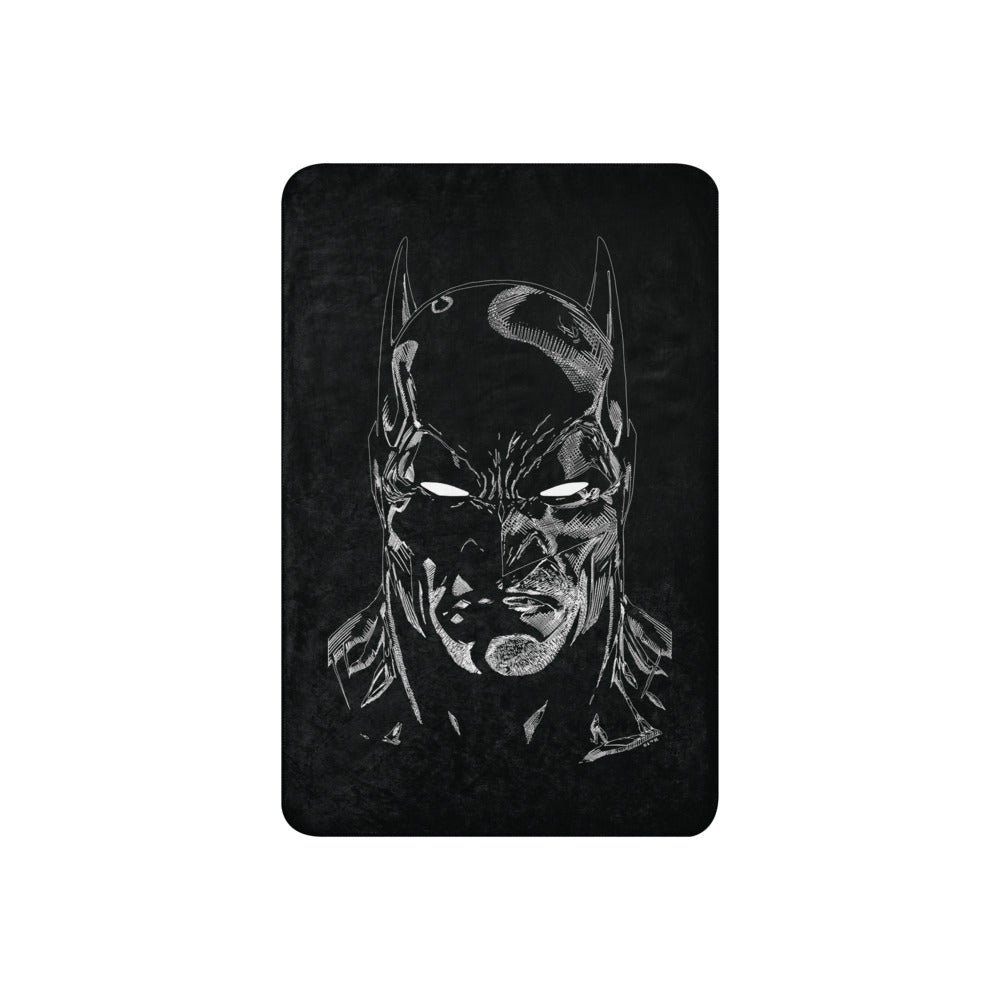 BATMAN Monochrome Knight Sherpa Blanket