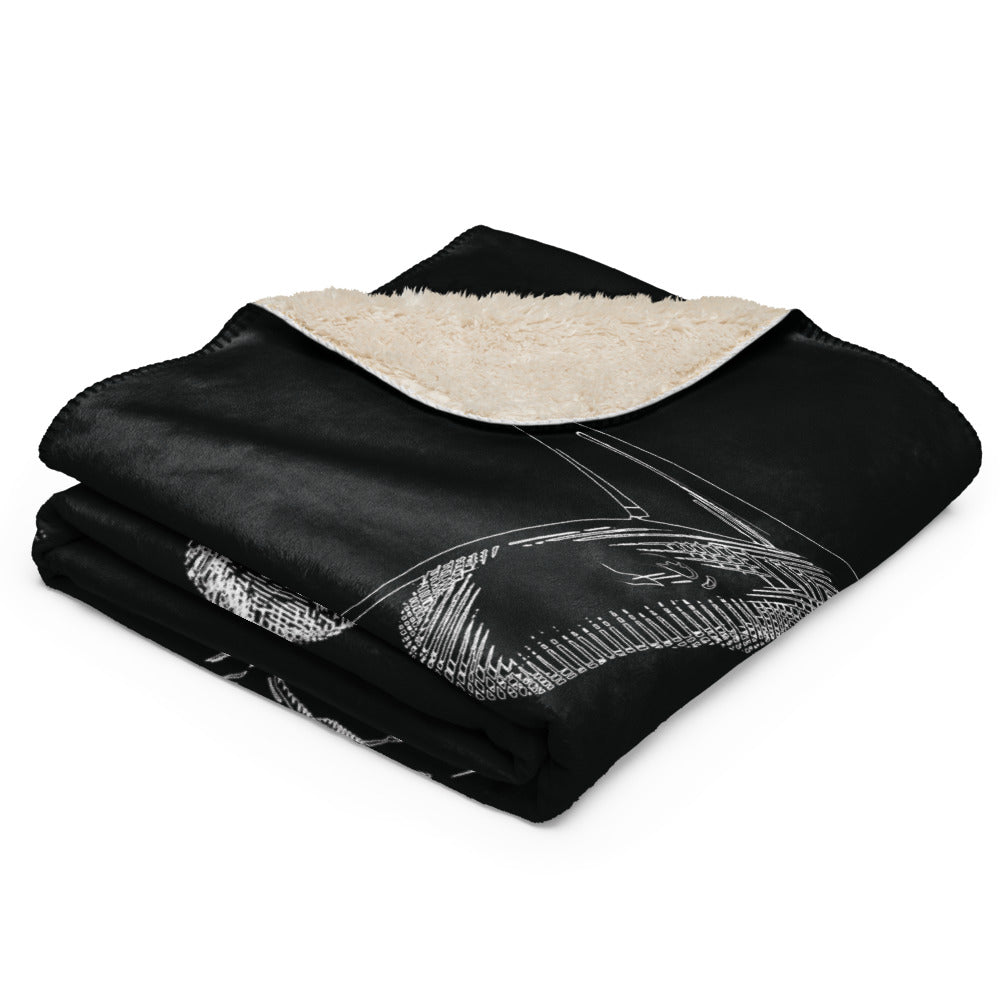 BATMAN Monochrome Knight Sherpa Blanket