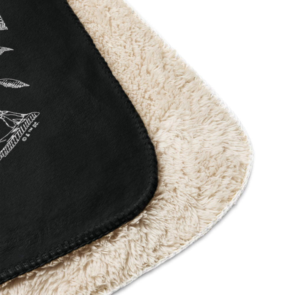 BATMAN Monochrome Knight Sherpa Blanket