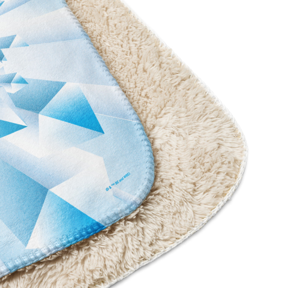 Superman: The Movie Crystal Blue Logo Sherpa Blanket