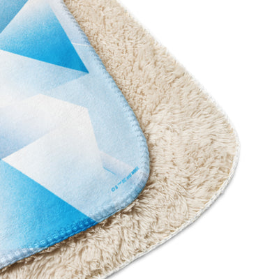 Superman: The Movie Crystal Blue Logo Sherpa Blanket