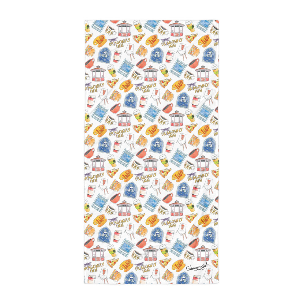 Gilmore Girls City Pattern Towel