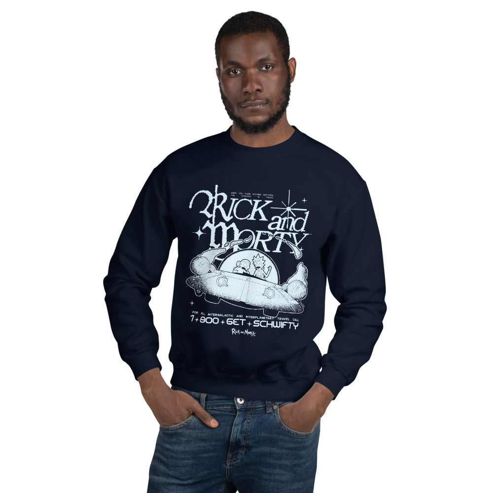 Rick and Morty 1-800 Get Schwifty Crewneck Sweatshirt