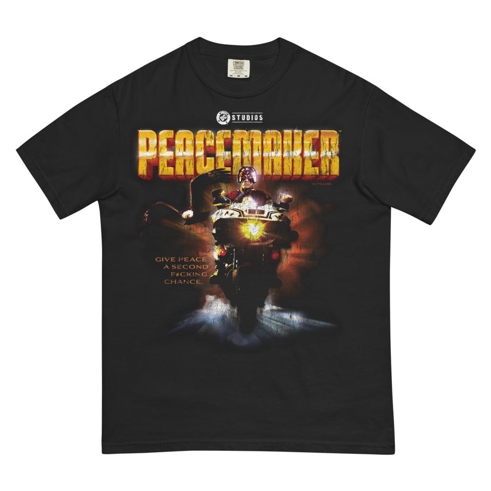 PEACEMAKER Give Peace a Second F#cking Chance Comfort Colors T-Shirt Black