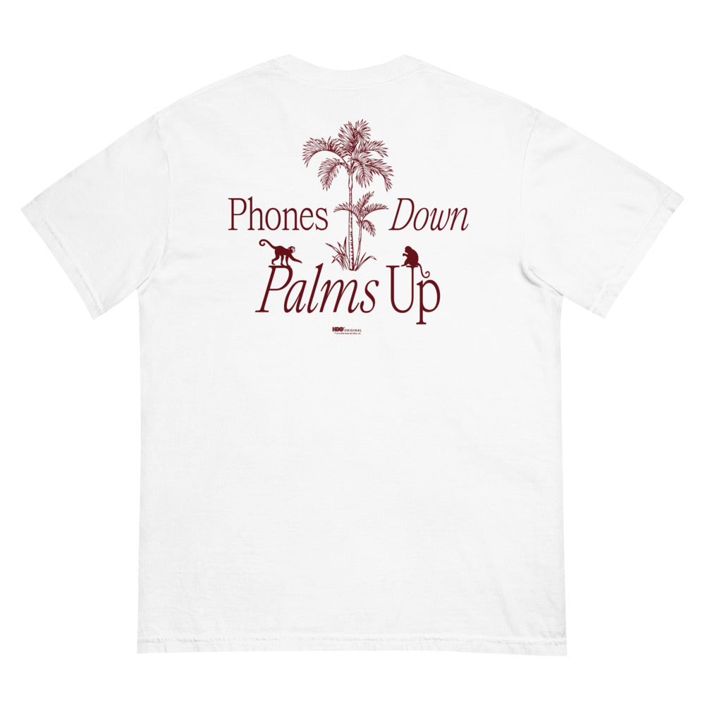 The White Lotus Phone Down Palms Up Comfort Colors T-Shirt