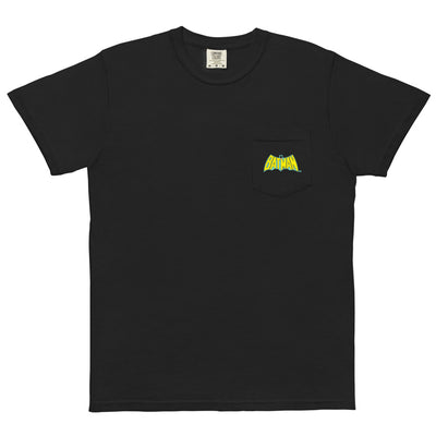 BATMAN Logo Cape Comfort Colors Pocket T-Shirt