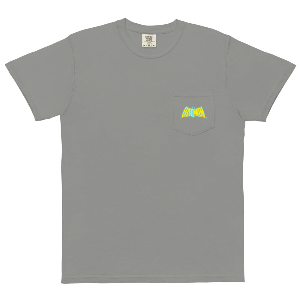 BATMAN Logo Cape Comfort Colors Pocket T-Shirt