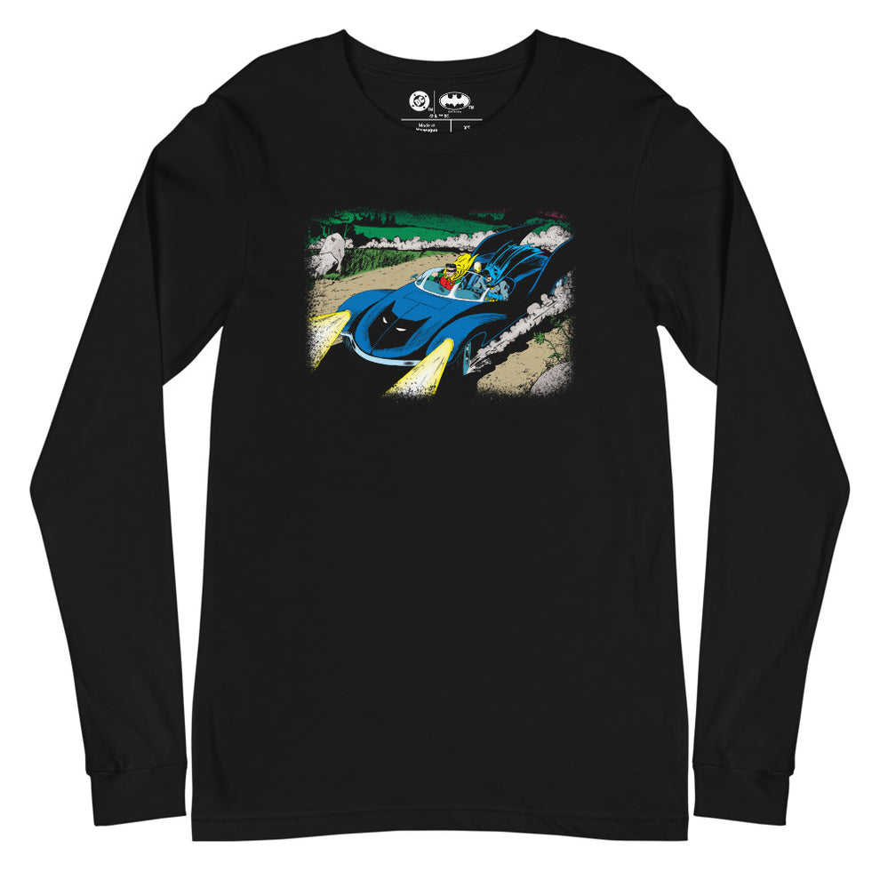 BATMAN Batmobile Long Sleeve T-Shirt Black