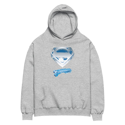 Superman The Movie Crystal Blue Logo Hoodie