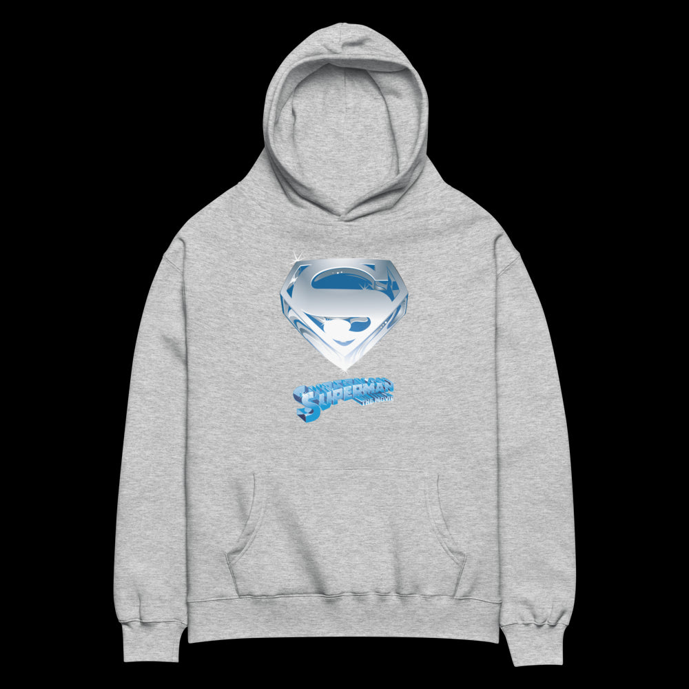 Superman: The Movie Crystal Blue Logo Hoodie