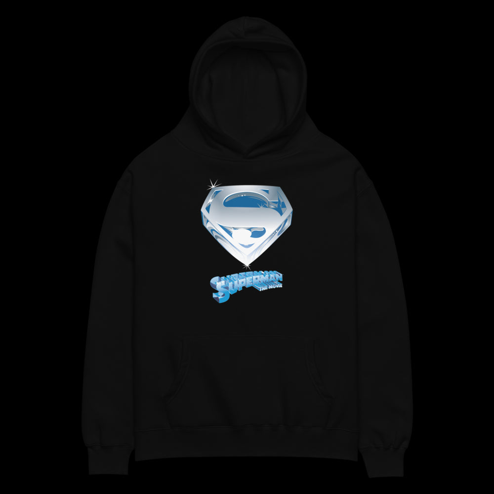 Superman: The Movie Crystal Blue Logo Hoodie