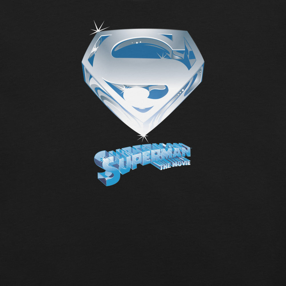 Superman The Movie Crystal Blue Logo T-Shirt