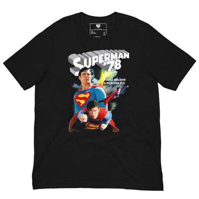 Superman: The Movie You'll Believe a Man Can Fly T-shirt