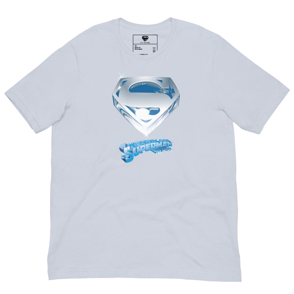 Superman: The Movie Crystal Blue Logo T-Shirt