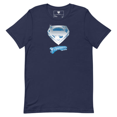 Superman The Movie Crystal Blue Logo T-Shirt