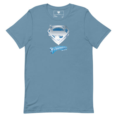 Superman The Movie Crystal Blue Logo T-Shirt