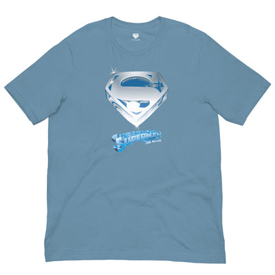 Superman: The Movie Crystal Blue Logo T-Shirt