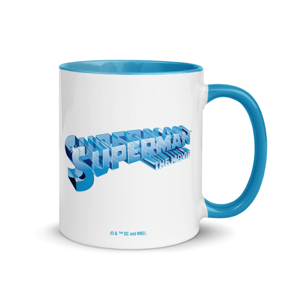 Superman: The Movie Crystal Blue Logo Two-tone Mug