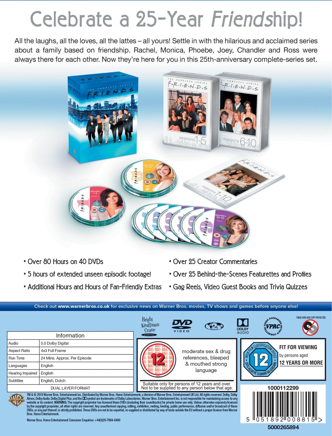 Friends: The Complete Series Collection (Seasons 1-10) (DVD ...