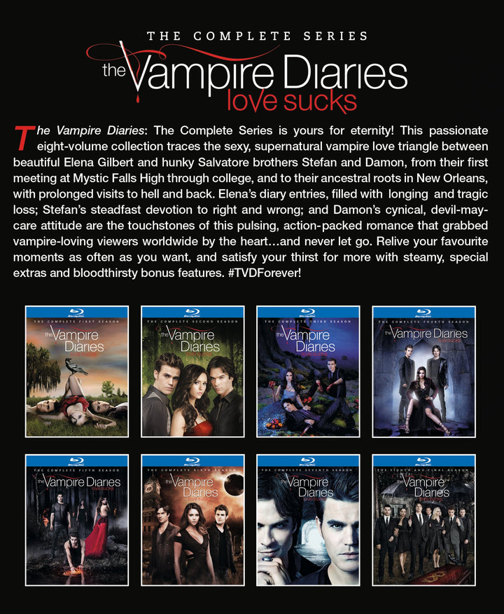 The vampire diaries dvd the complete outlet series 1-8