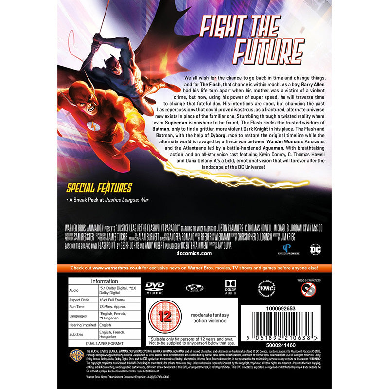 DCU: Justice League: The Flashpoint Paradox[2017] (DVD)