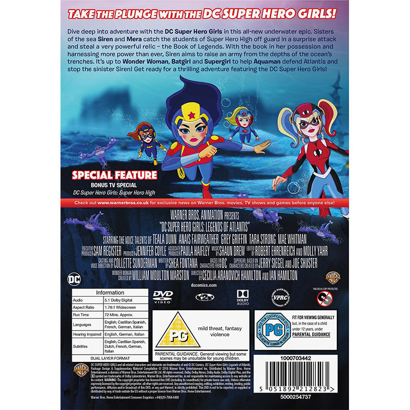 DC Superhero Girls: Legend of Atlantis (DVD)