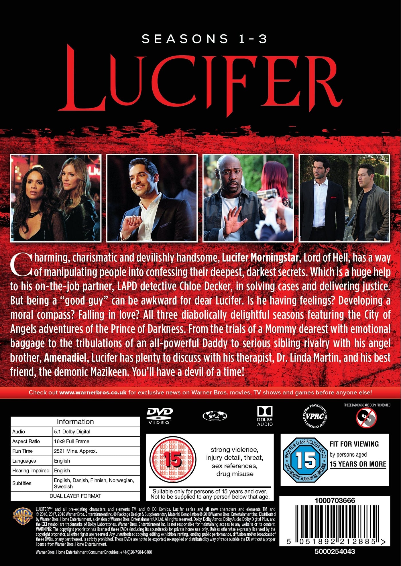 Lucifer - Season 1-3 (DVD)