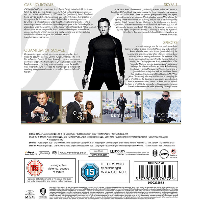 James Bond - The Daniel Craig Collection 4-Pack (Blu-ray)