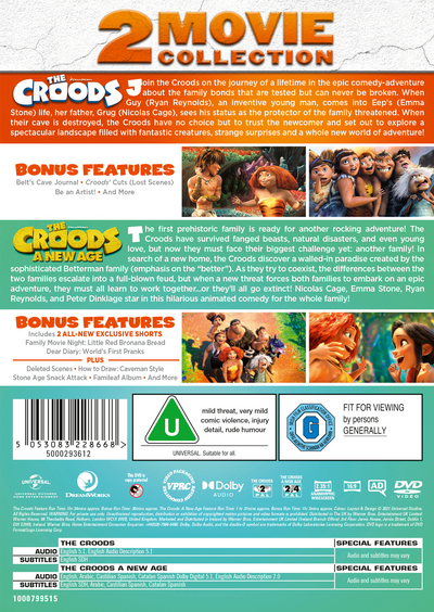 The Croods 1 & 2 Boxset (DVD) (2021)