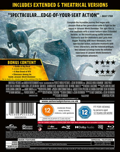 Jurassic World Dominion (Blu-ray) (2022)