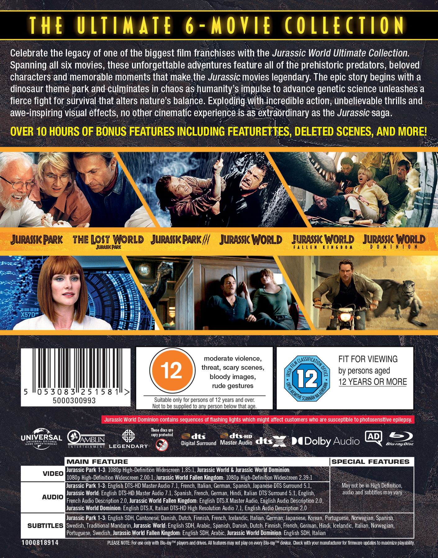 Jurassic World Trilogy (4K Ultra HD) (2022) – Warner Bros. Shop - UK