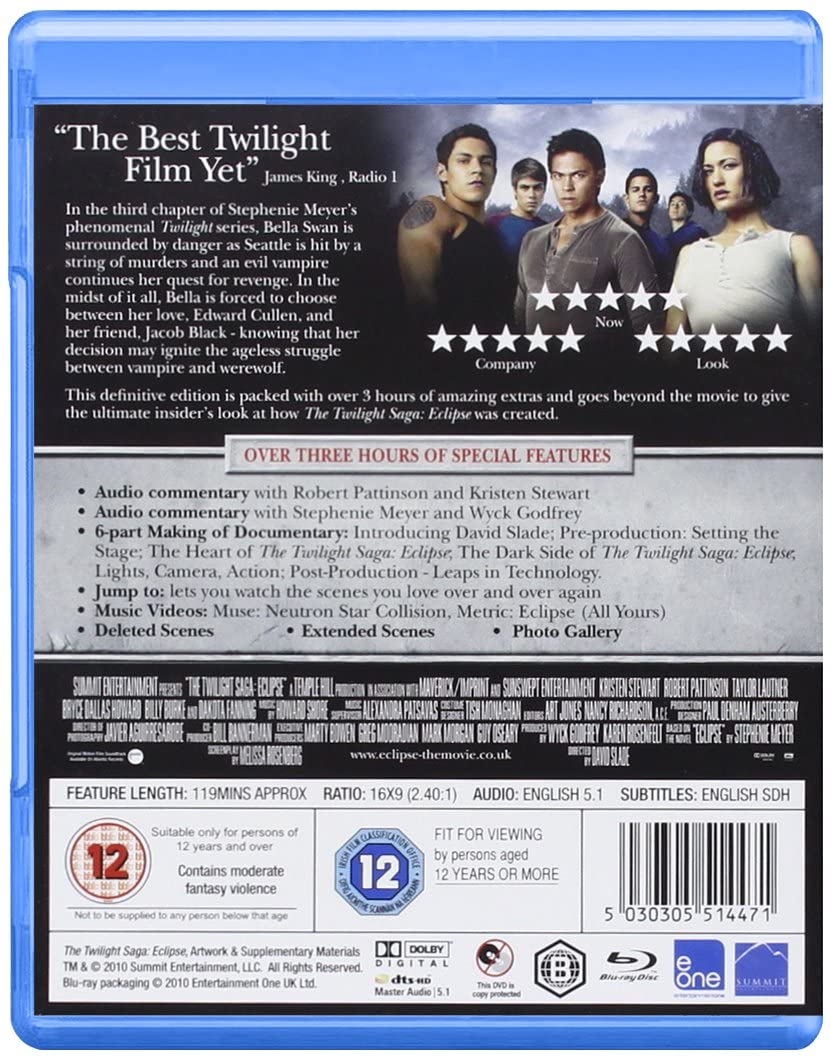 The Twilight Saga: Eclipse [2010] (Blu-ray)