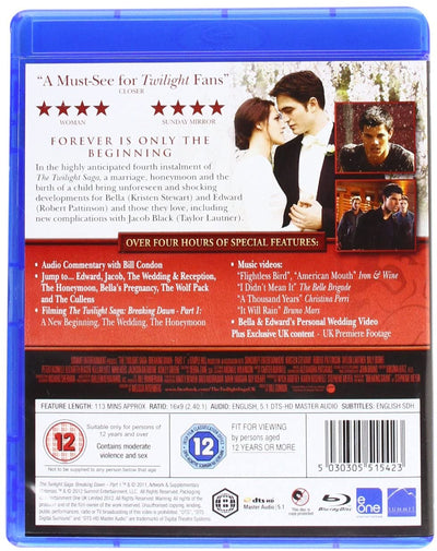 The Twilight Saga: Breaking Dawn - Part 1 [2011] (Blu-ray)