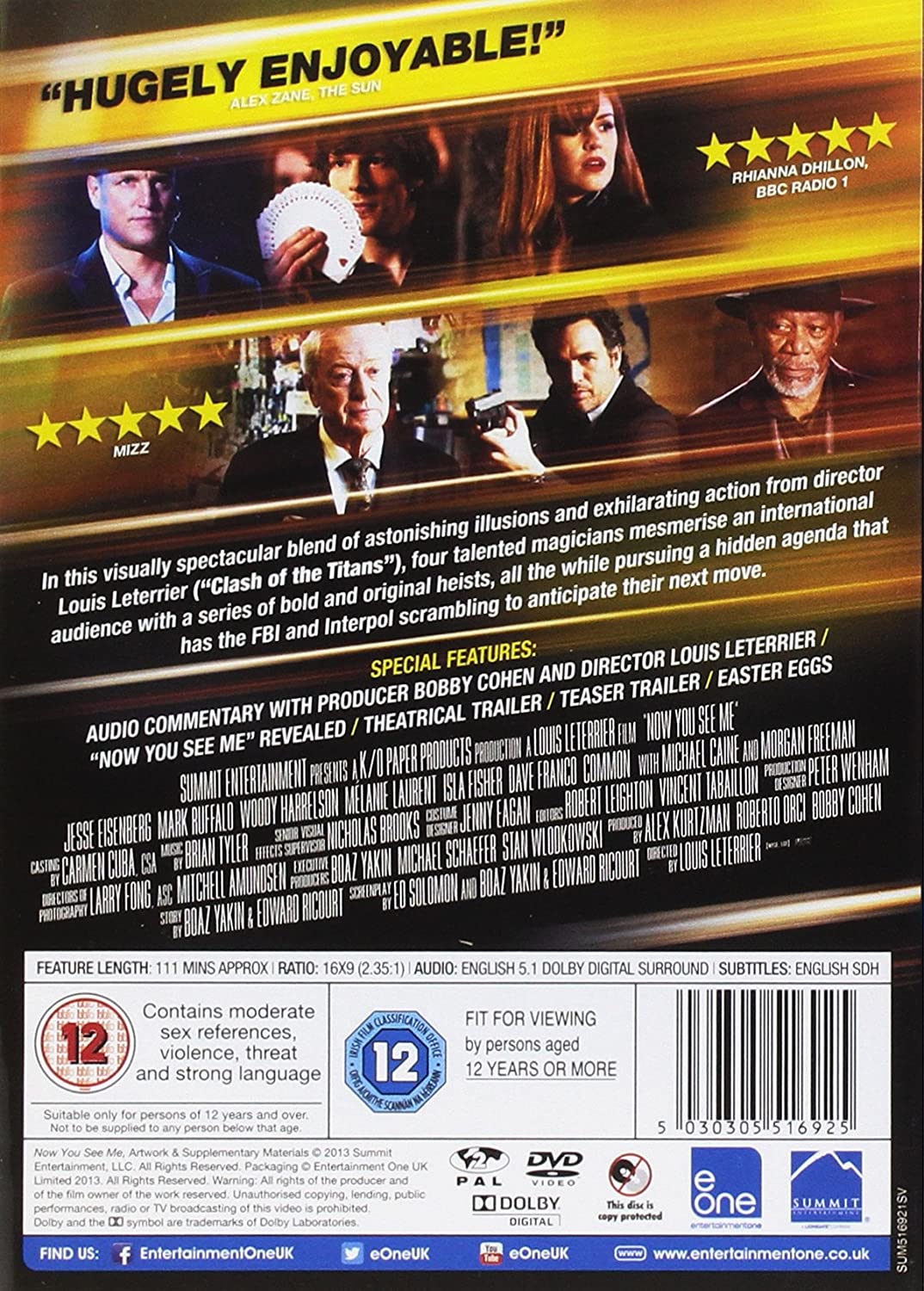 Now You See Me [2013] (DVD)