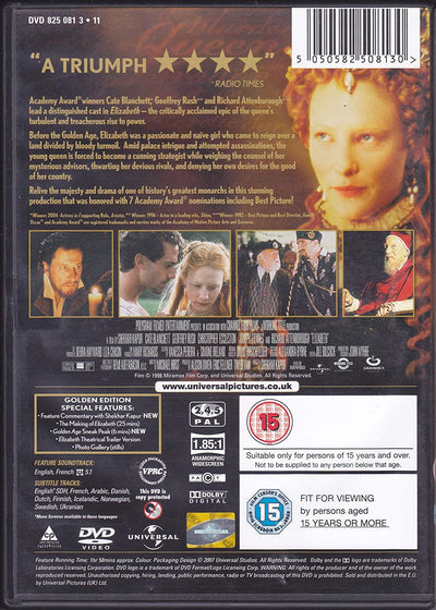 Elizabeth [Special Edition] [1998] (DVD)