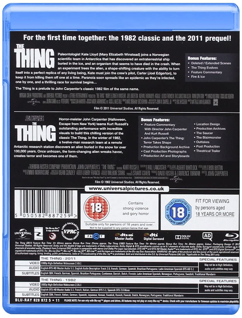 The Thing (1982)/The Thing (2011): 2 Film Collection (Blu-ray)