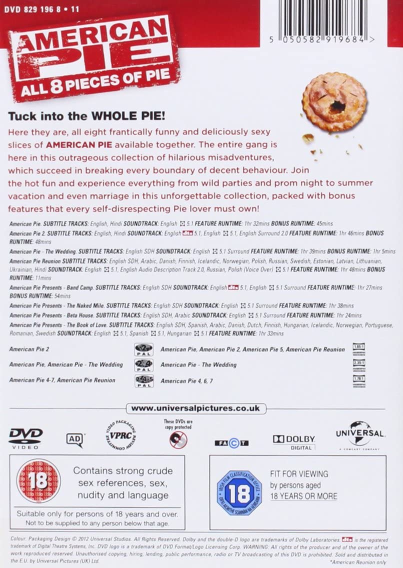 American Pie: All 8 Pieces Of Pie (DVD)