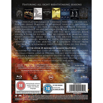 Game Of Thrones: Seasons 1-8 [2011-2019] (Blu-ray)