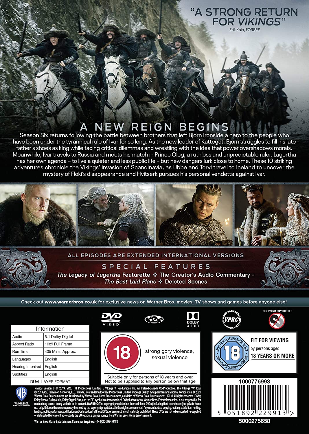 Vikings: Season 6 Volume 1 (DVD)
