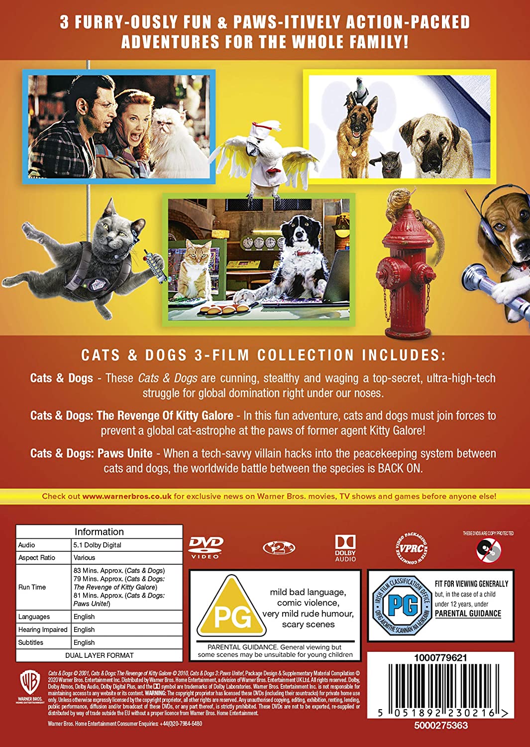 Cats & Dogs 3 Film Collection [2020] (DVD)