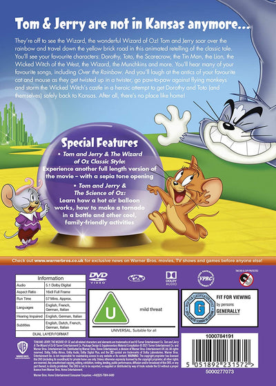 Tom and Jerry and The Wizard of Oz [New line look] [2011] (DVD)