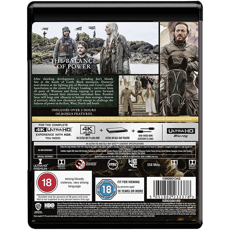 Game of Thrones: Season 6 (4K Ultra HD + Blu-ray)